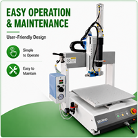 Robot Dispensador de Pegamento Automático CNC de 3 Ejes para Escritorio, Certificado CE ISO, con Sistema de Prensado de Cartuchos y Cilindros