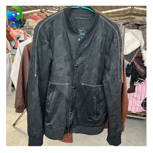 Модная Смешанная кожаная куртка для взрослых, подержанная одежда оптом - Product Image 5