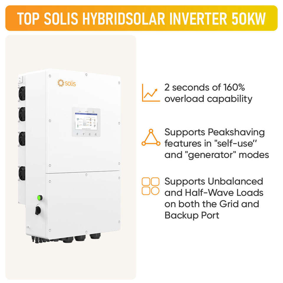 Solis Hybrid Complete Solar System 50KW 100KW 200 KW Three Phase Solar ...