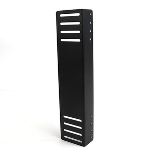 Soporte de Esquina en Forma de L para Cama, Acero Inoxidable Negro, Conector de Muebles de 90 Grados, Accesorio de Ferretería, Estilo Moderno y Sencillo, Duradero - Product Image 3