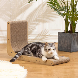 Qbellpet L-Vorm Kat Krabber Voor Katten Binnenshuis Bescherming Van Meubels Kat Krabpad Karton Krabben Met Bal Speelgoed - Product Image 4