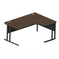Bureau d'ordinateur d'angle en bois massif amovible de haute qualité Table de bureau rangée réglable