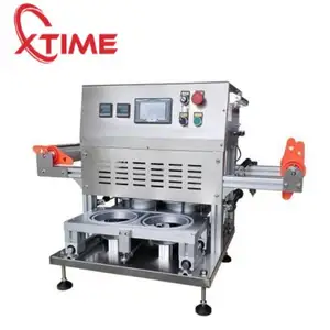 Goedkope Prijs Semi-Automatische Handmatige Plastic Bekerfles Blikjes Voedselbak Aluminiumfolie Heatsealmachine Pet Film Sealer