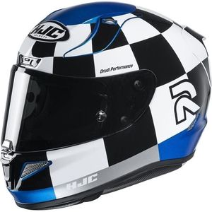 Casco Integrale Hjc Rpha 11 Bianco Blu Nero in Fibra Composita Taglia S per Moto - Product Image 1