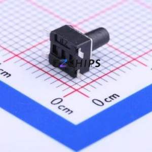 K2-1109SP-H4SA-04 Tactile Switch SMD-4P,4.5x4.5mm Switch Single Pole Single Throw Round Button 2.5N Vertical Mount - Product Image 1