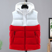 Gilet Matelassé sans Manches Homme avec Logo Personnalisé, Veste d'Hiver Bouffante Ample et Fonctionnelle, Fermeture Éclair, Tissu Tissé en Gros