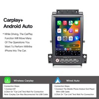 Écran de style Tesla 12,8'' Android 14 Autoradio GPS Navi Stéréo Lecteur multimédia vidéo pour Ford Taurus 2010-2019 Carplay 4G DSP
