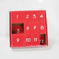 Custom Logo Cardboard Christmas Advent Calendar Box