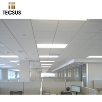 Matériaux de décoration intérieure pour bâtiments, dalles de plafond 24x24, faux plafond industriel en aluminium, plafond à poser