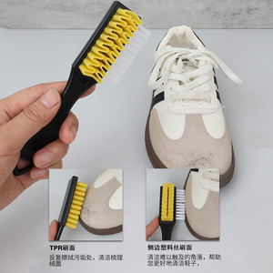 <b>Suede</b> Shoe <b>Brush</b> Plastic Bristle Tpr Cleaning Dual Side For Winter Boots Care - Product Image 2