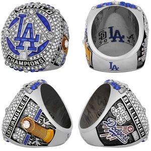 Último 2020 oficial Los Angeles Dodgers Major League Baseball Championship Ring hombres papá Día del Padre joyería regalo - Product Image 4