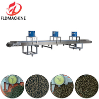 Équipement de traitement des aliments flottants pour poissons et crevettes entièrement automatique, nouvelle machine à granulés d'aliments, production élevée de 300 kg/h, taille des granulés de 1 à 8 mm