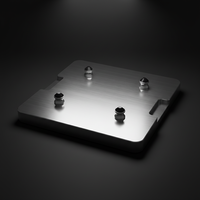 Plaque de centrage de précision à quatre points pour système de serrage à point zéro, tête diviseuse, adaptateur de table rotative, étau CNC