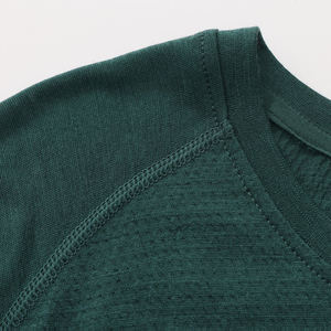 Camiseta Deportiva de Manga Corta de Estilo Moderno, Tejido de Punto con Serigrafía Sólida, Lana Merino, Malla Transpirable, Control de Humedad, Sin Olor - Product Image 3