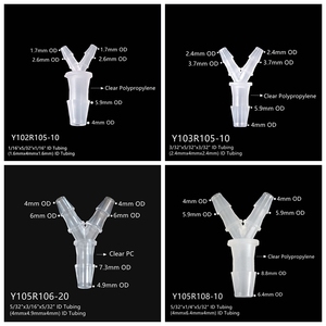 Oem/Odm Y-Vormige Buisconnector Plastic Wye 3 Manieren Slang Weerhaak Fittingen - Product Image 4