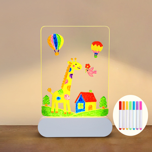 Lavagna Creativa LED HFL F10 con Penne Acriliche Cancellabili e Supporto Luminoso, Lavagna Unisex per Studenti - Product Image 4