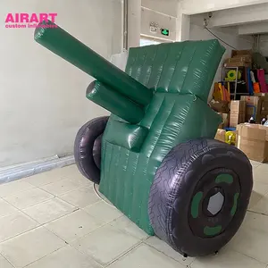 Military Inflatable Inflatable Simulation Decoy Dummy Giant Towed Artillery Inflatable Cannon