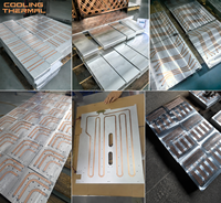 Plaque de refroidissement liquide sur mesure usinée CNC, de précision, pour refroidissement par eau