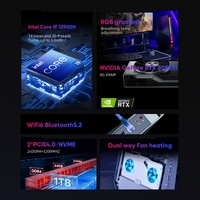 Mini PC Gamer RGB I9 13900H I7 13800H NVI-DIA RTX 4060 3050 8G 2xPCIe Win11 Computadora de Escritorio Potente para Juegos Mini Computadora WiFi6