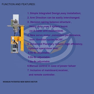 Wonsun patentli Servo Motor bariyer makinesi çekirdek üreticisi bom bariyer kapısı iç<span class=keywords><strong>in</strong></span> DC fırçasız makine çekirdek