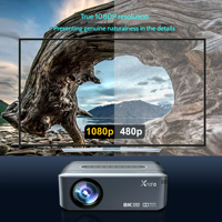 Mini projecteur LED intelligent d'extérieur, décodage 1080P, 400 ANSI, Android 9.0, WiFi, projecteur home cinéma, vente en gros d'usine OEM