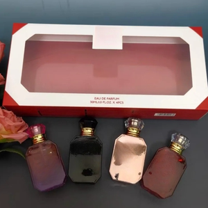 <b>Mini</b> <b>Perfume</b> Gift box Wholesale Dubai Arabic Luxurious Women's <b>Perfume</b> Gift <b>Set</b> 4*30ml Floral Fruity Two Scents Lasting - Product Image 1