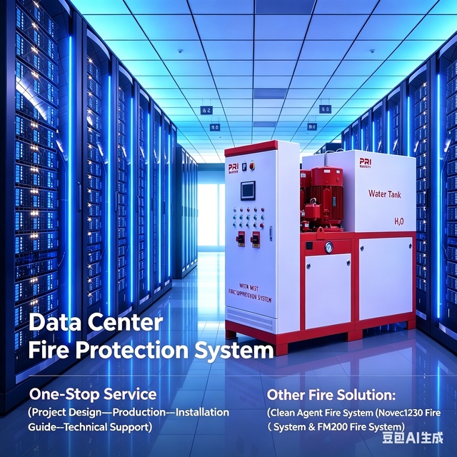 High Pressure Stainless Steel Water Mist Fire System NFPA 750 for Server Rooms & Critical IT Infrastructure Protection