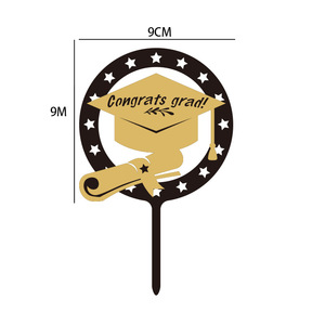 Adorno Acrílico para Pastel de Graduación con Diseño de Miel y Dulzura 2026, Decoración para Fiesta de Graduación - Product Image 3