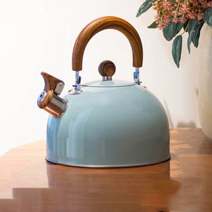 Bouilloire en acier inoxydable sifflante pour la cuisine à domicile Théière bouillante avec poignée pliante Bouilloire à sifflet fort - Product Image 1