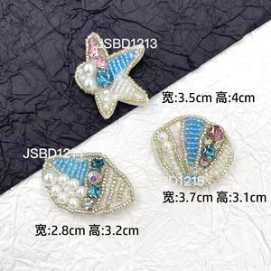 Handgemaakte Nieuwe 3d Pvc Kralen Patch Appliques Walvisdolfijn Naaivilt Hoed Opknoping Touw Patches Kristal Pailletten Tas Stof - Product Image 2