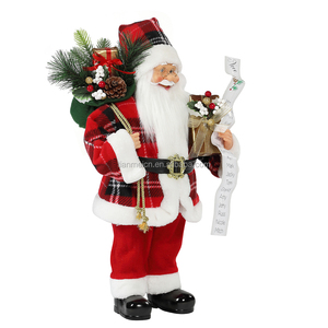 30 ~ 110 cm Noël Debout Père Noël Cadeau Sac Ornement Décoration Traditionnelle Vacances Figurine Collection Xmas Série - Product Image 3