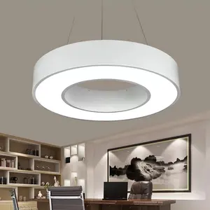 2024 plus récent lustre rond en cercle haute lumens lampe suspendue en bois LED décorative