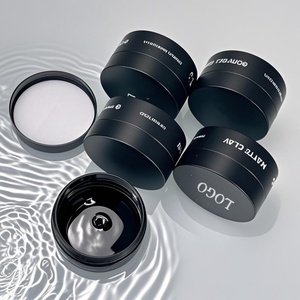 Wholesale 80g 100g Matte Black Color <b>Plastic</b> <b>Jars</b> Empty Cosmetic Packaging Container <b>Plastic</b> Cream <b>Jar</b> With Black Lids - Product Image 5