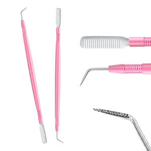 Herramienta de Lifting de Pestañas Rosa de Acero Inoxidable con Peine, Herramientas de Separación para Lifting de Pestañas, Herramienta de Permanente de Pestañas, Lifting de Cejas para Pestañas y Cejas - Product Image 5