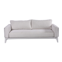 Ensemble de canapés d'extérieur en aluminium pour salon de jardin siège en aluminium imperméable et antirouille ensemble de meubles de loisirs pour terrasse d'hôtel