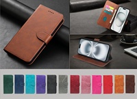 Dompet Kulit Magnetik Berkualitas Tinggi Model Terbaru Khusus, Casing Ponsel dengan Slot Kartu, Penutup PU untuk iPhone 17 16 15 14 13 12 11 Pro