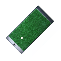 Tapis d'entraînement de golf individuel pour l'extérieur et l'intérieur avec couche de gazon en nylon de 15 mm