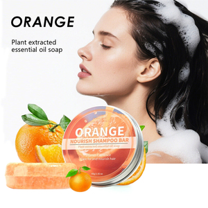 Customized Private Label Orange Nourish <b>Shampoo</b> Bar Promote Hair Growth Strengthen & <b>Volumize</b> All Hair All Hair Types Unisex - Product Image 1