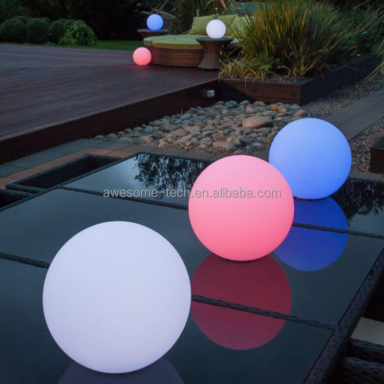 Glowing LED Pool Ball Lights Waterproof Floating Spheres Large Diameter Plastic Tubes for Night Clubs