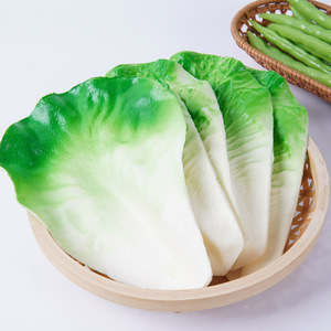Modelo de hoja de lechuga vegetal simulada en PU suave, escala 1:1. Incluye también un accesorio fotográfico para simular comida. - Product Image 4