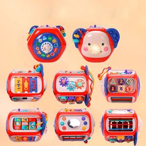 Cube d'activités pour bébé, jouet sensoriel Montessori, trieur de formes, jouet en plastique pour enfants de 1 à 2 ans, jouet éducatif à tirer, jouet occupé - Product Image 4