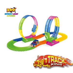 Bloques luminosos mágicos para niños, juguete de montaje en pista de <span class=keywords><strong>coches</strong></span>, con ranura para coche eléctrico, <span class=keywords><strong>pistas</strong></span> <span class=keywords><strong>luminosas</strong></span> - Product Image 3