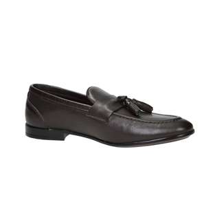 Mocassins pour homme Gino Tagli Marron 41 avec détail pompon - Product Image 2