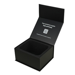 Caja de Regalo Premium Negra al por Mayor con Logotipo Personalizado, Caja de Embalaje Magnética de Cartón Grande de Lujo - Product Image 1