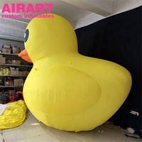 Vente flash : Canard jaune gonflable en tissu Oxford, mascotte de canard de dessin animé gonflable