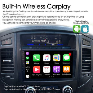 วิทยุติดรถยนต์เสียง8GB + 128GB สำหรับ Mitsubishi <span class=keywords><strong>Pajero</strong></span> 2009 V80 <span class=keywords><strong>V88</strong></span> V90 2006-2014 CarPlay เครื่องเล่นวิดีโอมัลติมีเดีย GPS - Product Image 3