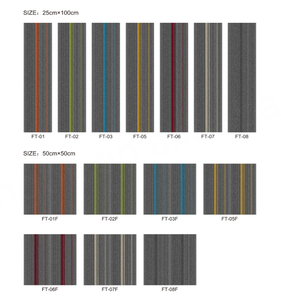 Dalles de moquette pour sols de bureaux, salles de banquet, hôtels, décoration moderne, revêtement de sol facile à installer, dalles de moquette carrées, tapis - Product Image 6