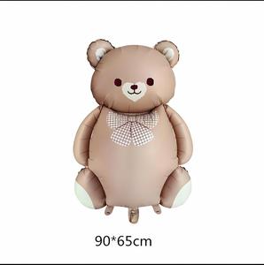 Grands ballons en feuille d'ours de dessin animé 35 pouces petit ours thème fête fournitures Jungle <span class=keywords><strong>Safari</strong></span> bébé douche décorations de fête d'<span class=keywords><strong>anniversaire</strong></span> - Product Image 1