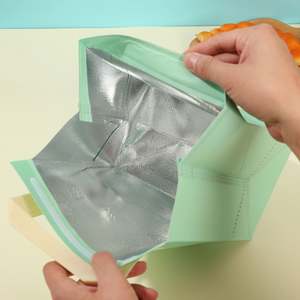 Sac isotherme portable personnalisé en non-tissé, sac repas réutilisable, sac de transport robuste pour plats à emporter - Product Image 6