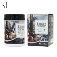 Nouvelle arrivée IKT 500ML shampooing anti-pelliculaire à l'ail noir empêche la perte de cheveux et stimule la croissance ensemble de soins capillaires